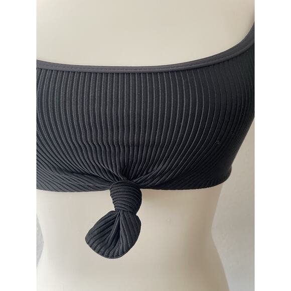 Frankies Swim Knotted Bikini Top Ribbed Swimwear Greer - Picture 2 of 8
